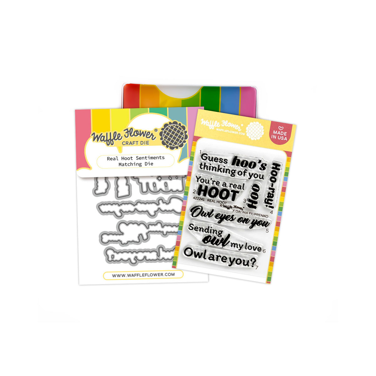 Waffle Flower Real Hoot Sentiments Combo - WFC2241