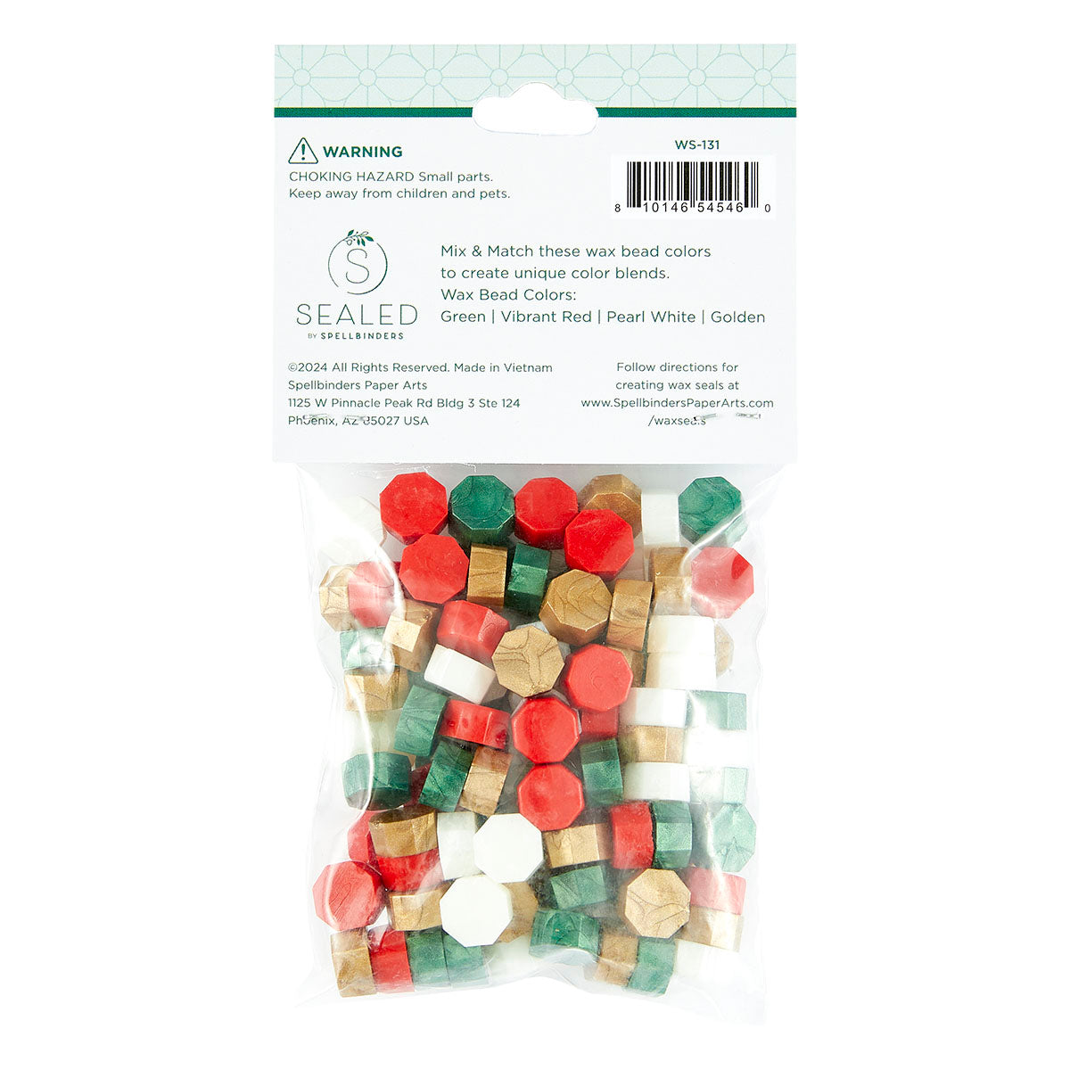 Spellbinders Must-Have Wax Bead Mix Christmas from the Sealed 3D Christmas Collection