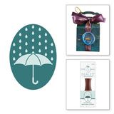 Spellbinders Falling Raindrops Wax Seal Stamp from the Falling Leaves Collection