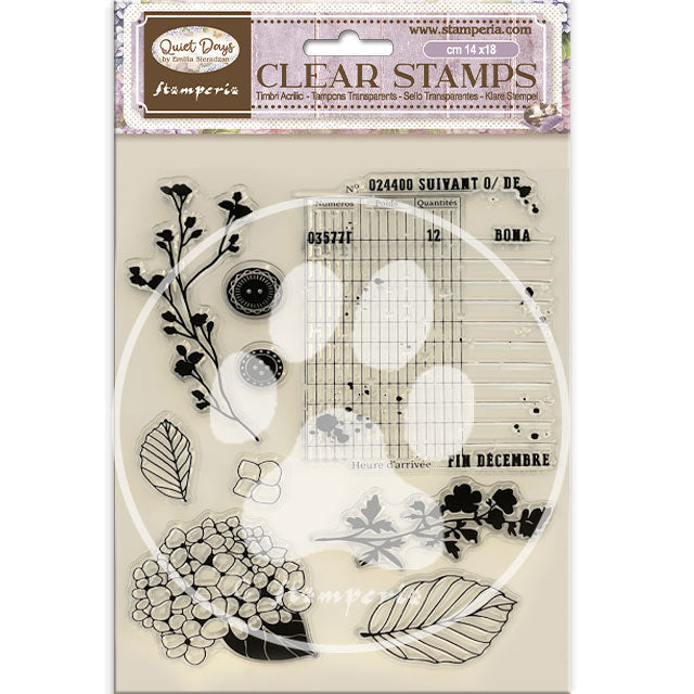 Stamperia Quiet Days Clear Stamp Hydrangea (WTK229)