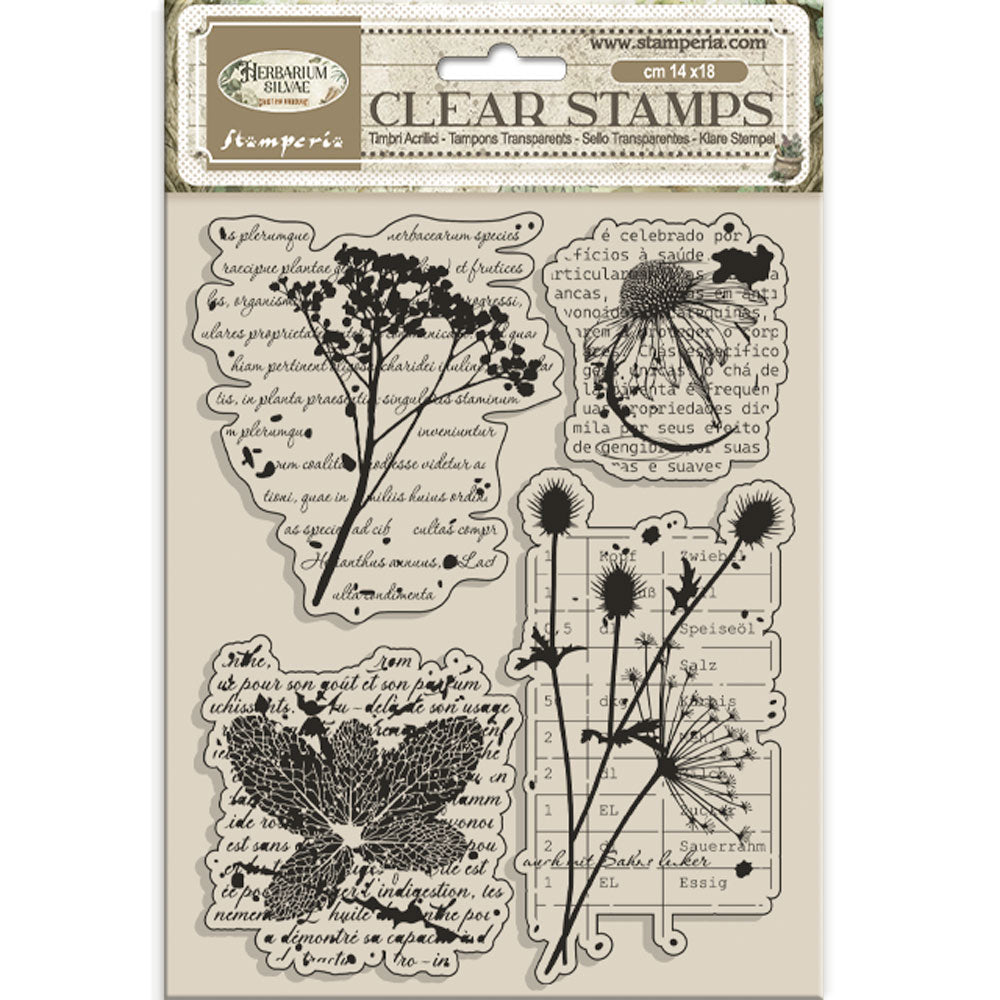 Stamperia Herbarium Silvae Clear Stamp Botanic (WTK231)