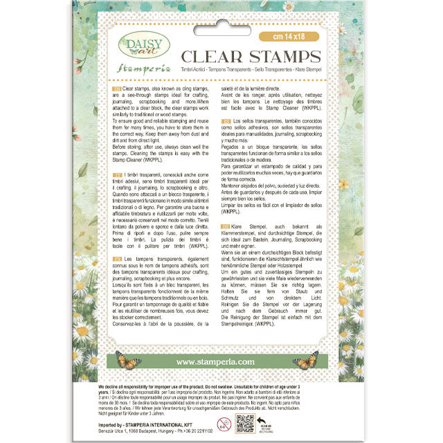 Stamperia Daisy Art Clear Stamp (WTK236)