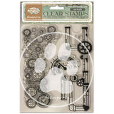Stamperia Gardens of Time Clear Stamp Tubes & Clocks (WTK239)