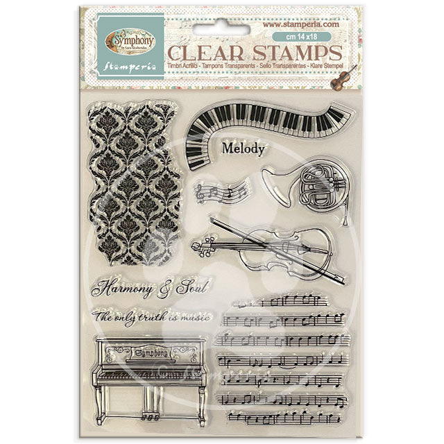 Stamperia Symphony Clear Stamp by Sara Alcobendas (WTK243)