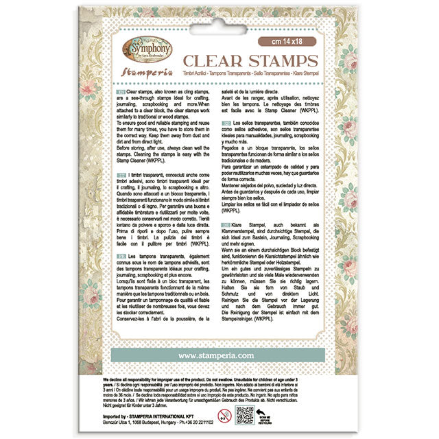 Stamperia Symphony Clear Stamp by Sara Alcobendas (WTK243)