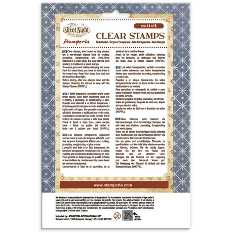 Stamperia Silent Night Clear Stamps - WTK244