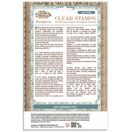 Stamperia White Christmas Clear Stamps by Cristina Radovan - WTK245