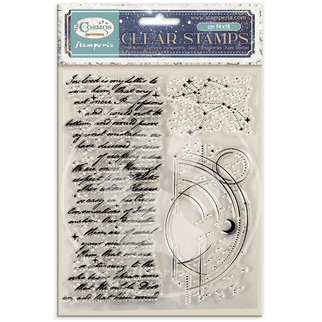 Stamperia Cosmos Clear Stamps by Cristina Radovan - WTK246