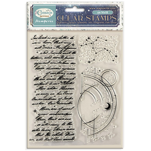 Stamperia Cosmos Clear Stamps by Cristina Radovan - WTK246