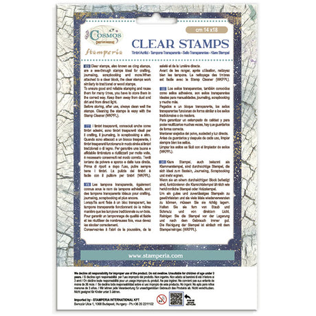 Stamperia Cosmos Clear Stamps by Cristina Radovan - WTK246