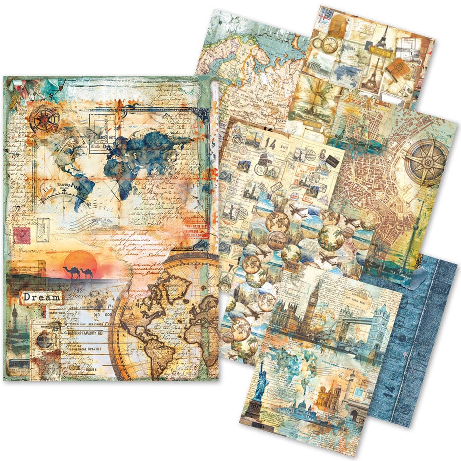 Ciao Bella Wanderlust A5 Rice Paper Mixed (CBRS009)