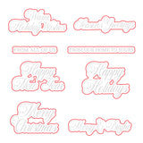 Honey Bee Stamps Warm Holiday Wishes - 4"x 4" Stamp Set/ die Bundle