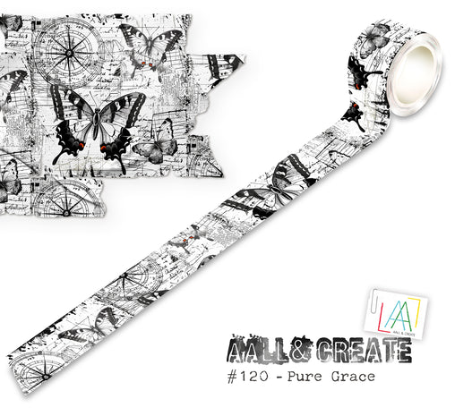 Aall and Create Washi Tape 25mm 10m Pure Grace (AALL-MT-120)