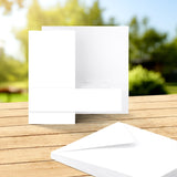 Katy Sue White Side Pop Up Cards & Envelopes 144x144mm, pack of 12