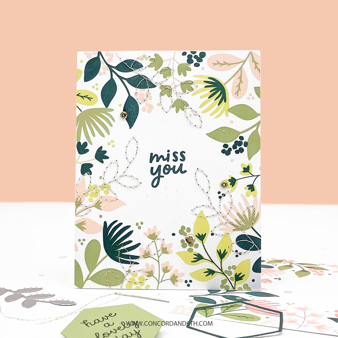 Concord & 9th Wild Meadow Turnabout™ Stamp Set/ Die Bundle