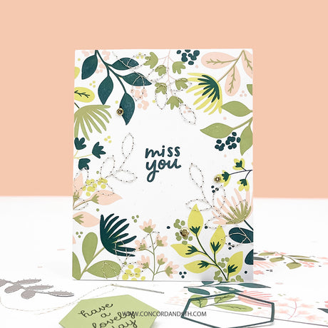 Concord & 9th Wild Meadow Turnabout™ Stamp Set/ Die Bundle