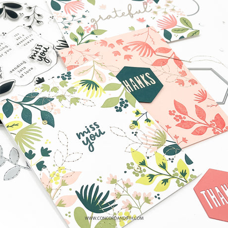 Concord & 9th Wild Meadow Turnabout™ Stamp Set/ Die Bundle