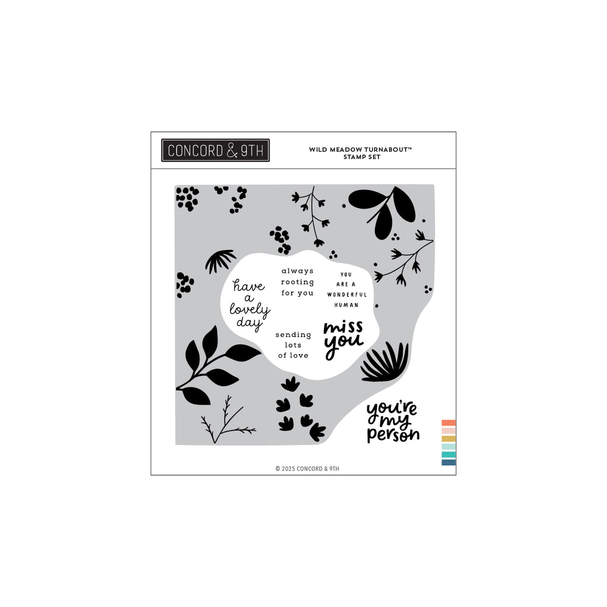 Concord & 9th Wild Meadow Turnabout™ Stamp Set/ Die Bundle