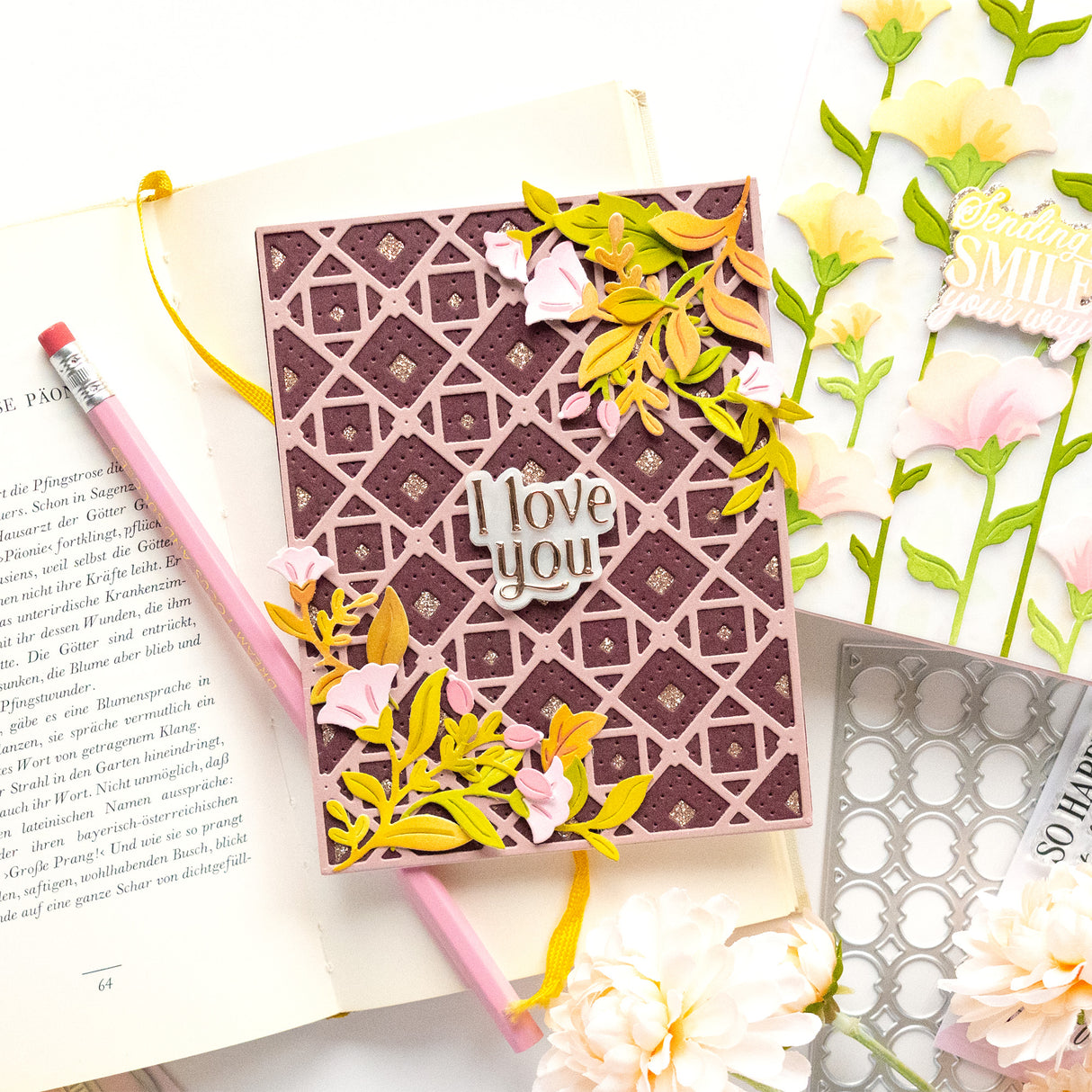 Pinkfresh Studio Wild Meadow Wreath die/ Stencil Bundle