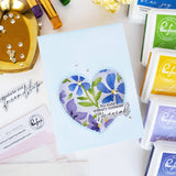 Pinkfresh Studio Wildflower Notes Stencil - 330526