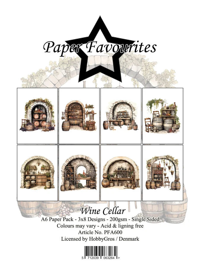 Paper Favourites Wine Cellar A6 Paper Pad (PFA600)