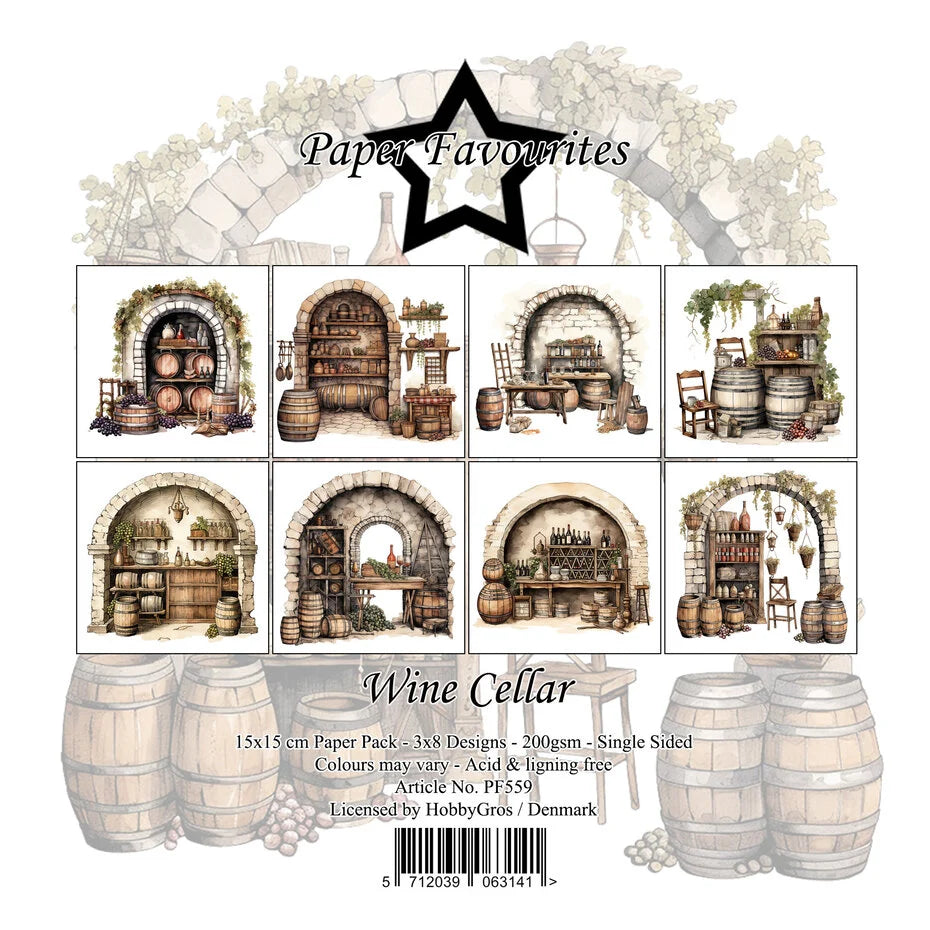 Paper Favourites Wine Cellar 6x6 Inch Paper Pad (PF559)