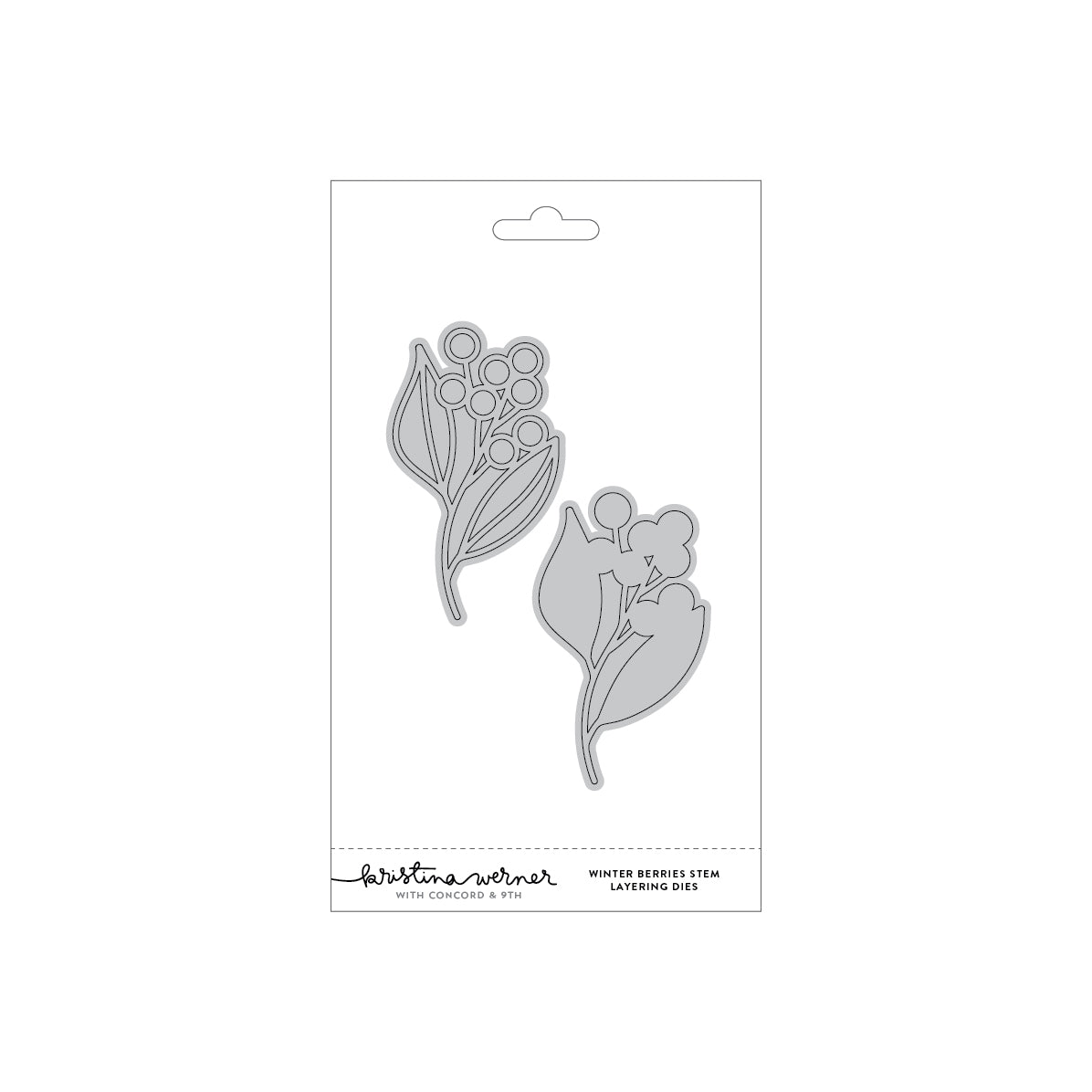 Concord & 9th Winter Berries Stem Layering Dies (set of 2)