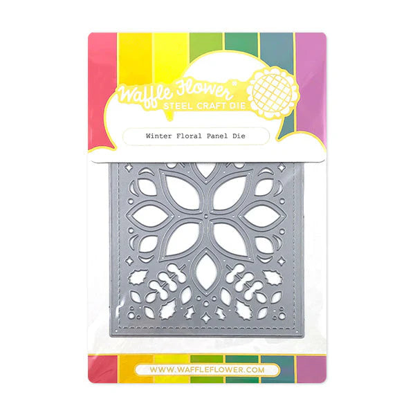 Waffle Flower Crafts Winter Floral Panel Die