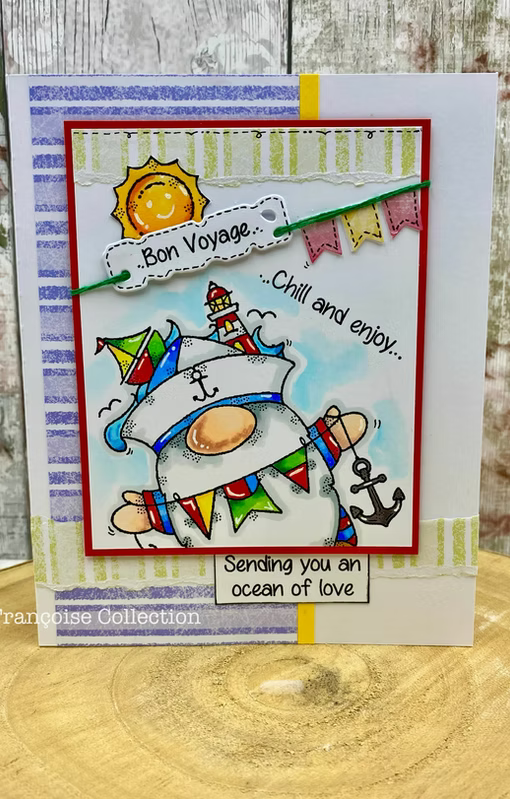 Woodware Ahoy Captain A6 Clear Stamp Set by Françoise Read