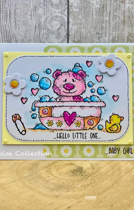 Woodware Bathtime A6 Clear Stamp Set by Françoise Read
