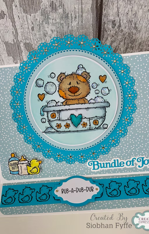 Woodware Bathtime A6 Clear Stamp Set by Françoise Read