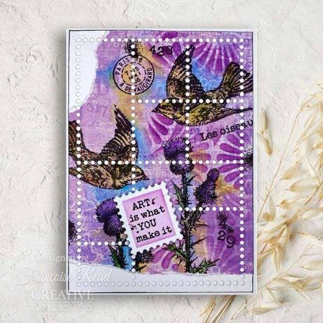 Woodware Clear Singles Flying Birds 4 in x 6 in Stamp Set