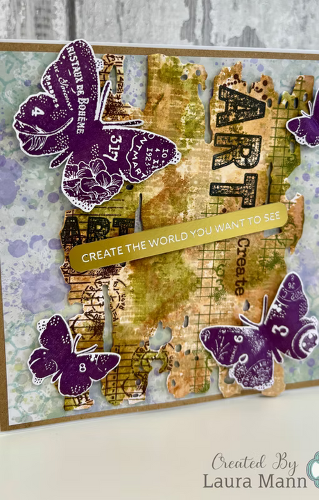 Woodware Faux Stationery A6 Clear Stamp Set by Françoise Read