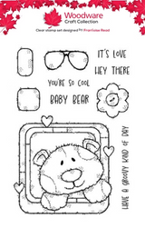 Woodware Groovy Bertie A6 Clear Stamp Set by Françoise Read