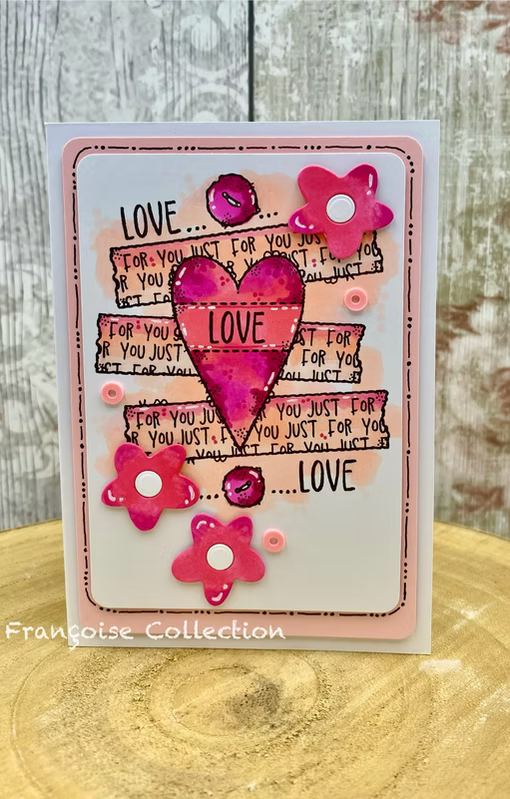 Woodware Heartfelt A6 Clear Stamp Set by Françoise Read