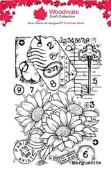 Woodware Marguerite A6 Clear Stamp Set by Françoise Read
