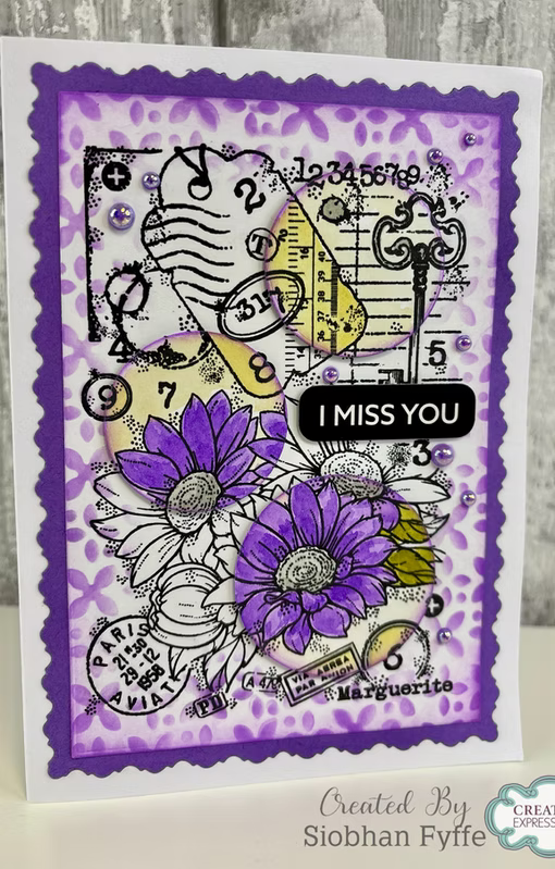 Woodware Marguerite A6 Clear Stamp Set by Françoise Read