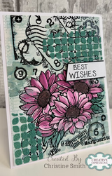 Woodware Marguerite A6 Clear Stamp Set by Françoise Read