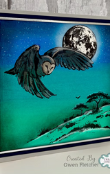 Woodware Moonlit Whispers A6 Clear Stamp Set by Gwen Fletcher