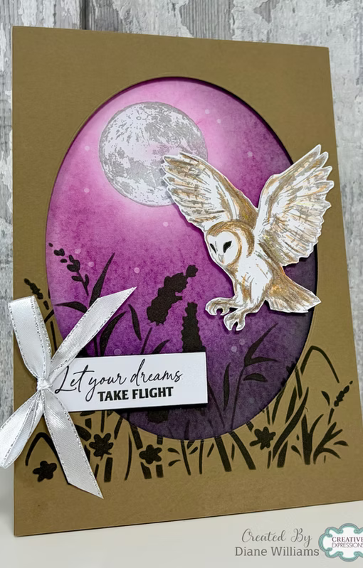 Woodware Moonlit Whispers A6 Clear Stamp Set by Gwen Fletcher