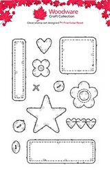 Woodware Patches A6 Clear Stamp Set by Françoise Read