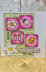 Woodware Patches A6 Clear Stamp Set by Françoise Read