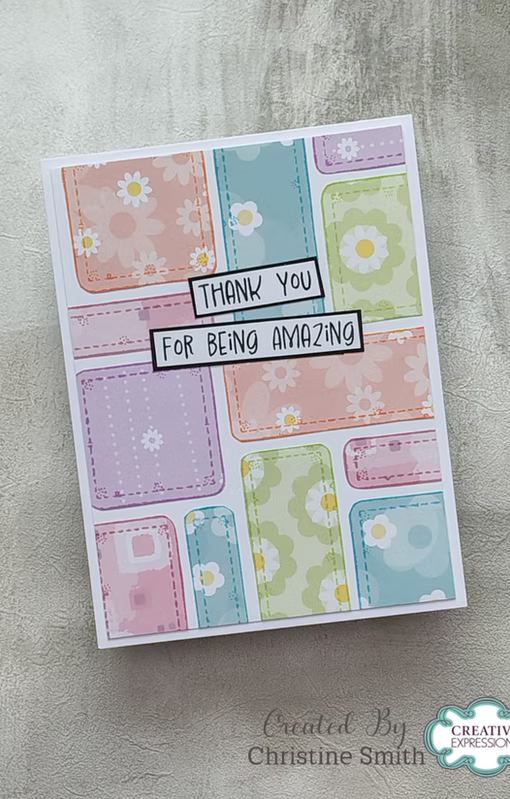 Woodware Patches A6 Clear Stamp Set by Françoise Read