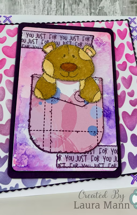 Woodware Pocketful of Love A6 Clear Stamp Set by Françoise Read