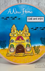 Woodware Sandcastle A6 Clear Stamp Set by Françoise Read