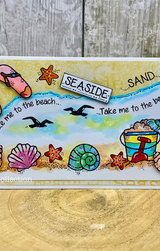 Woodware Seashells A6 Clear Stamp Set by Françoise Read
