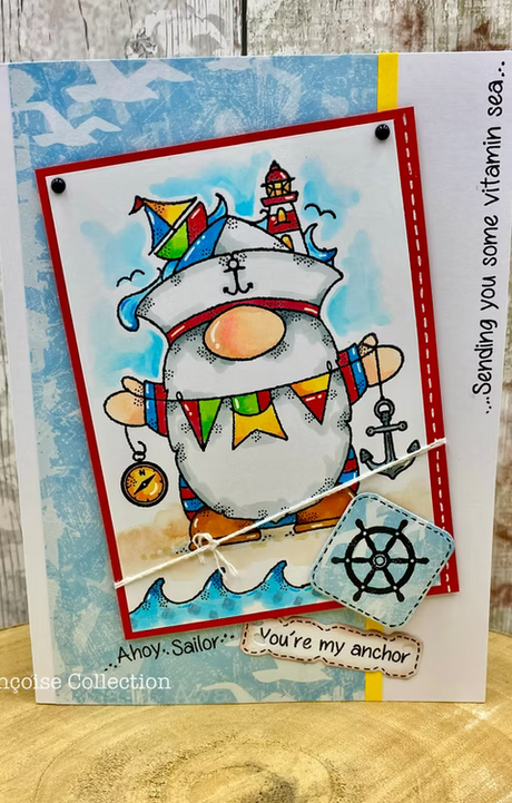 Woodware Seaside Greetings A6 Clear Stamp Set by Françoise Read