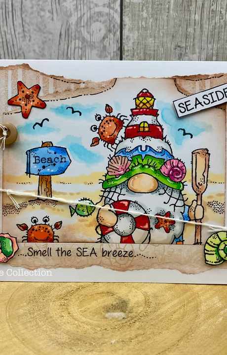 Woodware Seaside Greetings A6 Clear Stamp Set by Françoise Read