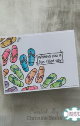 Woodware Seaside Greetings A6 Clear Stamp Set by Françoise Read