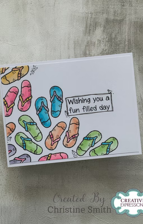 Woodware Seaside Greetings A6 Clear Stamp Set by Françoise Read